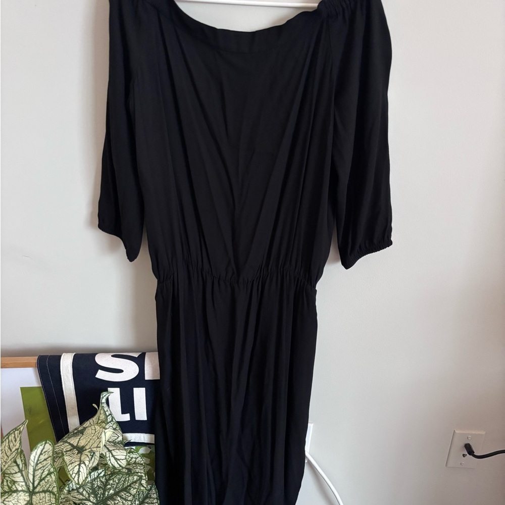 Ann Taylor Black off the shoulder Dress